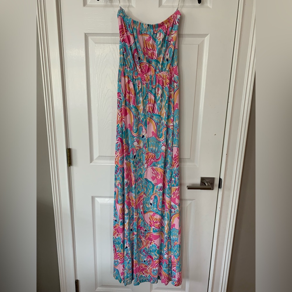 Unicorn dress! Lilly Pulitzer Peel and Eat maxi dress.